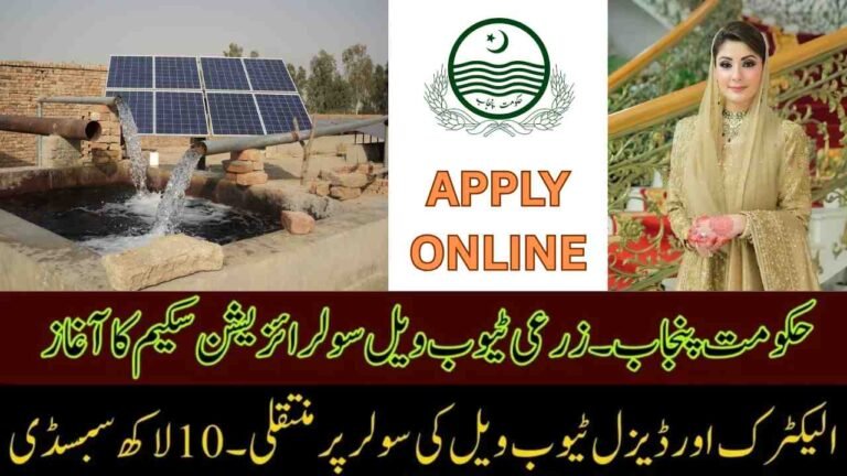 CM Punjab solarization program converting agricultural tubewells to solar energy