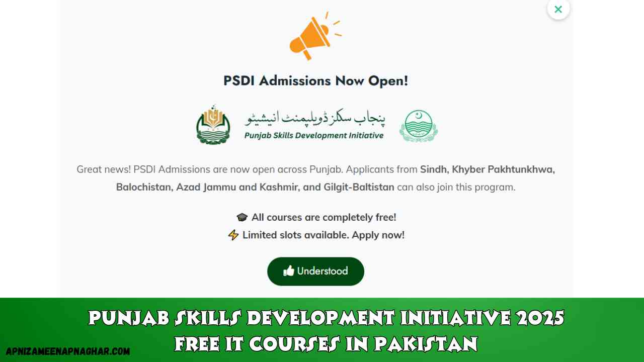 Free IT Courses in Pakistan
Vocational Courses for Youth
admisisons open in psdi