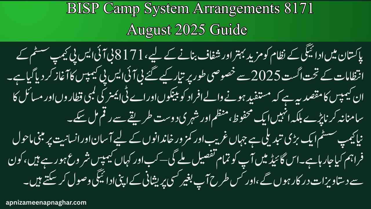 8171 BISP Camp System Arrangements