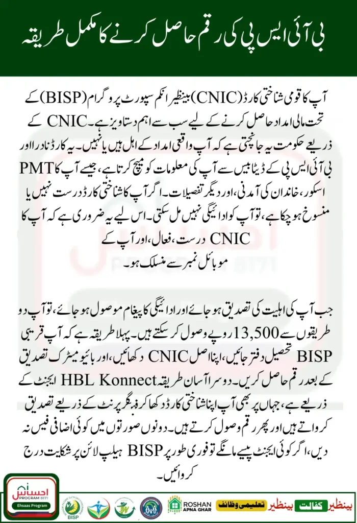 8171 Web Portal CNIC Confirmation