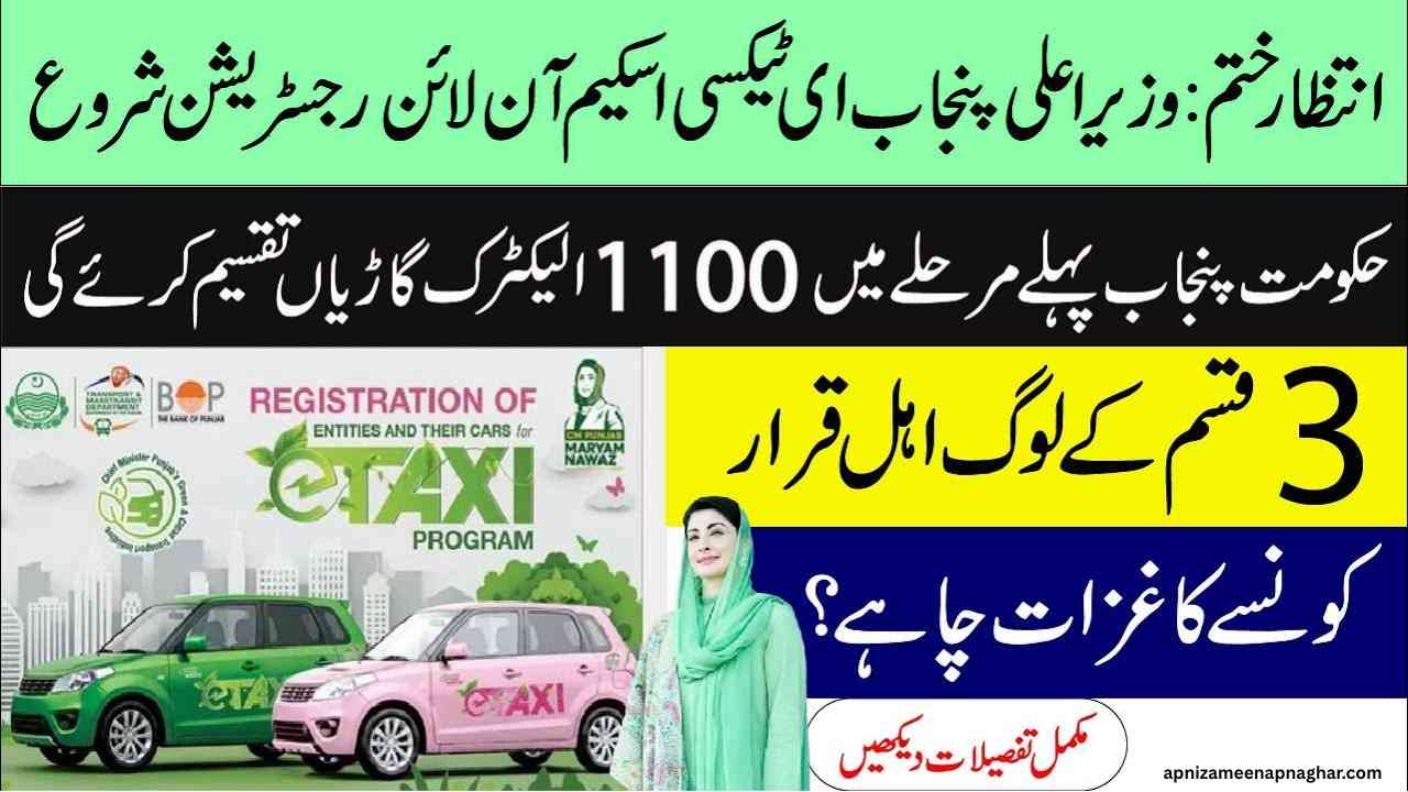 E-Taxi Scheme 2025 Launching – Apply Fast for 0% Interest Car Loan in Punjab