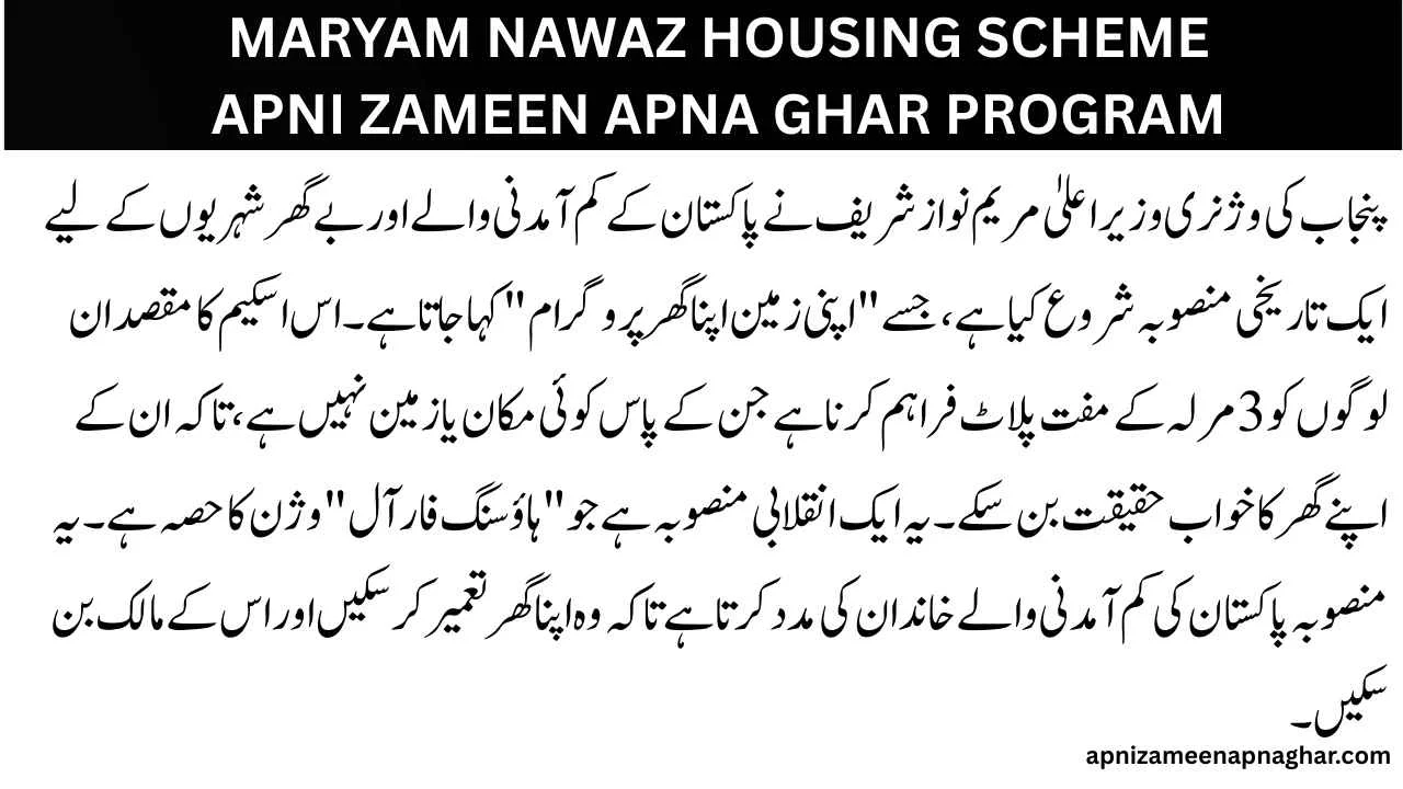 Apni Zameen Apna Ghar Program