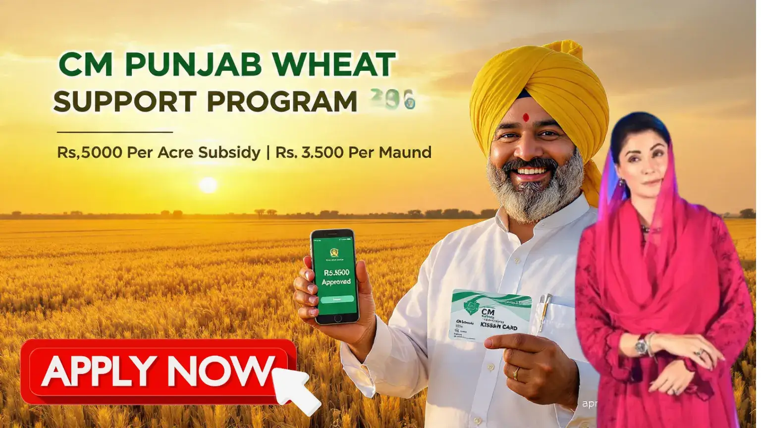 CM Punjab Wheat Support Program 2026 step by step application process guide 6 steps