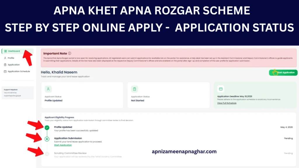 How to apply for Apna Khet Apna Rozgar Scheme 2026 CM Maryam Nawaz 5 acre land online registration process