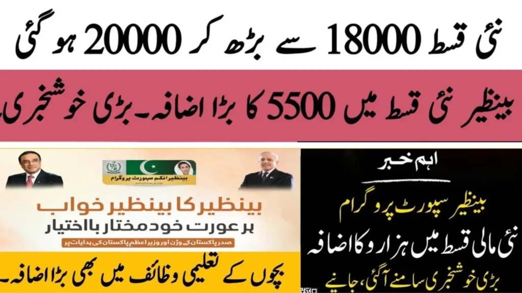 Benazir Kafalat Rs.5,500 increase proposed new payment Rs.20,000 per quarter IMF BISP Kafaalat program 2026
